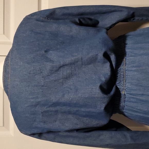 On The Rocks California Women's Denim Button-Down Long Sleeve & Skirt - Medium - Picture 9 of 11